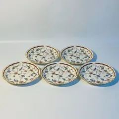 NARUMI CHINA 鳴海製陶 ナルミ 中皿 丸皿 浅皿 5客セット 花柄 送料込み フォロー割 クーポンご利用可能 お値引き交渉可能 一点限りのサムネイル