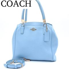 COACH ミネッタ ハンドバッグ 2way ショルダーバッグ ライトブルー 