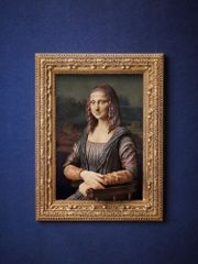 レオナルド・ダ・ヴィンチの「モナ・リザ」を完成のジグソーパズル完成