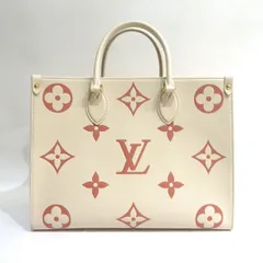     中古 美品 ルイヴィトン オンザゴーMM アンプラント M21575 Aランク ホワイト 肩掛け トートバッグ レディース LOUISVUITTON 【送料無料】【西神店】のサムネイル