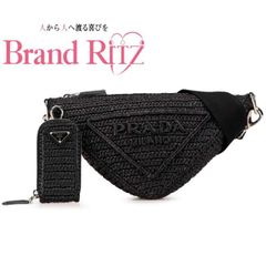 美品】プラダ シンボル トライアングル ショルダーバッグ パープル 