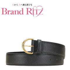 最終お値下げです alorsレザーベルト 70センチ ブラック - メルカリ