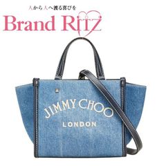 miu miu 刺繍ロゴ入り プリントデニム バッグ - メルカリ