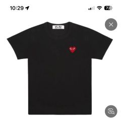 美品PLAY COMME des GARCONS Tシャツ ブラックL - メルカリ