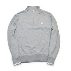 Fred Perry トレーナー スウェット ハーフジップ グレー M - メルカリ