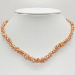 サンゴネックレス 本珊瑚 コーラルサンゴ 桃珊瑚 小玉 シルバー 高知産 