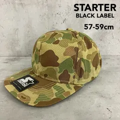 STARTER BLACK LABEL スターター ブラックレーベル キャップ 帽子 迷彩 カモフラ 57-59cm フリーサイズ スナップバック メンズ レディース 男女兼用 ストリート カジュアル アウトドア ベースボールキャップ ★ ■■のサムネイル