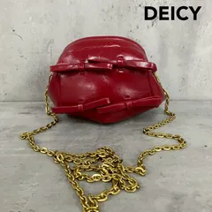 DEICY デイシー ミニリボンフレームクラッチチェーンバッグ レッド 赤 ゴールドチェーン リボン 4連 ショルダー ポシェット ミニバッグ パーティーバッグ フェミニン かわいい おしゃれ アクセント 完売品 ★ ■■のサムネイル