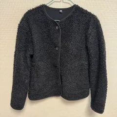 ユニクロ ボア フリース ジャケット ブラック Sのサムネイル