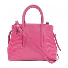 美品♡トプカピ 2way ハンドバッグ リザード型押し ピンク 本革 