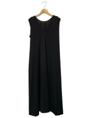 SINME リネンカシュクールワンピース ブラック M-long - メルカリ