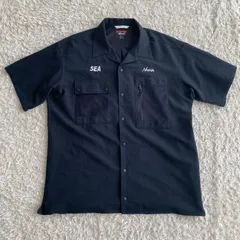 WIND AND SEA × NANGA　ウィンダンシー  ナンガ　半袖シャツ　オープンカラー　ブラック　サイズLのサムネイル