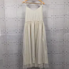 AngeCharme    タグ付　辻希美　アンジュシャルム　チュールキャミワンピース　Lサイズ　ベージュ　しまむらのサムネイル