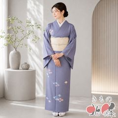 総刺繍 躾糸着き エレガントな紫の蘇州刺繍の4点セット訪問着 - メルカリ