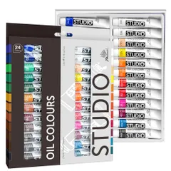 新品 PHOENIX 油絵具セット  24色×12mlチューブ 無毒の油性絵具 木製パネル・キャンバスに適用 - アーティスト・学生・初心者向けのサムネイル