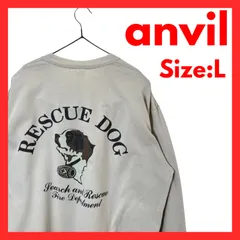 【美品】00s anvil レスキュードッグ　ロンT アニマルプリント　Lのサムネイル