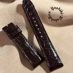 未使用・純正】ZENITH ゼニス アリゲーターレザーベルト ラグ幅22mm