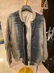 L RICK OWENS リックオウエンス ウォッシュデニム ブルゾンのサムネイル