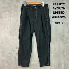 BEAUTY&YOUTH UNITED ARROWS ビューティーアンドユースユナイテッドアローズ S チャコールグレー スラックスパンツ TRストレッチ ステッチアウトパンツ ボトムス ズボン カジュアル テーパード ★ ■■のサムネイル