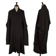 ヨウジヤマモト ファムYohji Yamamoto FEMME コットンスウェットジップコート 黒2のサムネイル