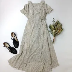 LOUNIE ルーニィ ルーニー 小花柄 フリル カシュクール ワンピース /26Nのサムネイル