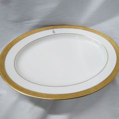 約37cm OKURA 大倉陶園 ゴールドライン オーバル 大皿 楕円プレート