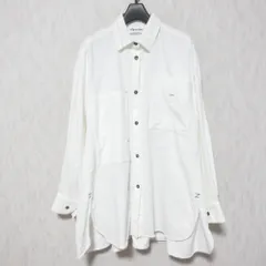 良品 23AW nagonstans ナゴンスタンス コーデュロイ ロングスリーブ フレア シャツ ブラウス 470GA430-0940 M ホワイト レディース 古着 中古 USEDのサムネイル
