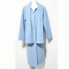 美品 Demi-Luxe BEAMS デミルクスビームス ストール付きリバーシブルコート 68-19-0144-515 サイズ38 ブルー キャメルカラー レディース 古着 中古 USEDのサムネイル