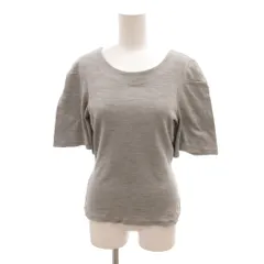 アレキサンダーマックイーン ALEXANDER MCQUEEN 美品 カットソー Tシャツ 36 グレー ラウンドネック 半袖 シルク混 /SJ ■Dのサムネイル