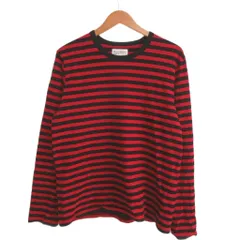 アニエスベーオム Agnes b. homme BIOTOP別注 ボーダーTシャツ カットソー 長袖 T2 赤 レッド 黒 ブラック