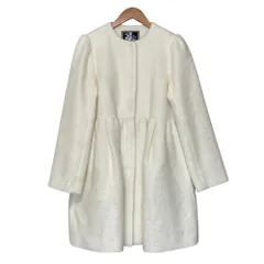 美品 Chesty チェスティ chayコラボ モヘアブレンド ノーカラーコート 23N902 サイズ0 ホワイト レディース 古着 中古 USEDのサムネイル