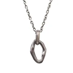 美品 GARNI ガルニ クロッケリー リング ペンダント ネックレス アクセサリー SV925 シルバー メンズ レディース 古着 中古 USEDのサムネイル