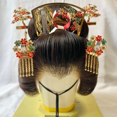 日本髪かつら 京娘 舞妓 京かつら 大衆演劇 日本舞踊 日本髪 - メルカリ