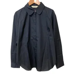 美品 Lisette リゼッタ ALUMO ラウンドカラー ロングスリーブシャツ LB-20E015 サイズ38 ネイビー レディース 古着 中古 USEDのサムネイル