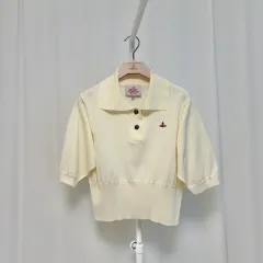 VIVIENNE WESTWOOD ヴィヴィアン・ウエストウッド 半袖 KARE（カラ） ニット アイボリーのサムネイル