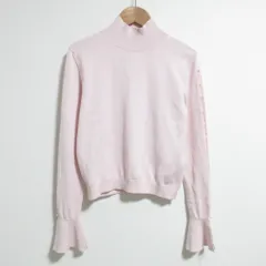 新品同様 ADEAM アディアム 25年新色 ACACIA  TURTLENECK ニットトップス 42525 XSサイズ ピンク レディース 古着 中古 USEDのサムネイル