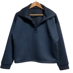 美品 25AW NOBLE ノーブル ハイネックダンボールプルオーバー スウェット 25070240104030 ネイビー レディース 古着 中古 USEDのサムネイル