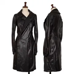 ジュンヤワタナベ コムデギャルソンJUNYA WATANABE COMME des GARCONS ポリ止水ジップメッシュ切替コート 黒Sのサムネイル