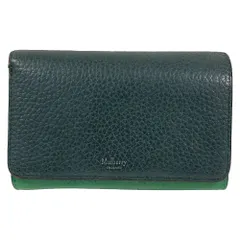 良品 Mulberry マルベリー グレインレザー ミディアム コンチネンタル フレンチパース ウォレット 財布 グリーン レディース 古着 中古 USEDのサムネイル