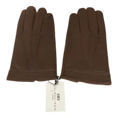 未使用 BALENCIAGA バレンシアガ ラムレザー グローブ 手袋 25cm ブラウン レディース 古着 中古 USEDのサムネイル