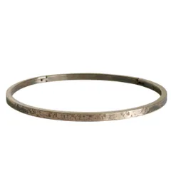 美品 agete アガット シルバー製 ブレスレット ナロー バングル アクセサリー シルバー レディース 古着 中古 USEDのサムネイル