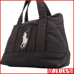 POLO RALPH LAUREN ポロラルフローレン トートバッグ ポニー刺繍 黒 レディース ハンドバッグ トートバッグ一覧←SEULB屋着古← X8294