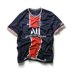 【新品】 Paris Saint-Germain × NIKE ／ パリサンジェルマン × ナイキ　50周年記念 ホーム ユニフォーム レプリカ Dri-FIT パリサンジェルマン PSG ドライフィット サッカー スポーツ サッカー観戦 ｜ オールシーズンのサムネイル