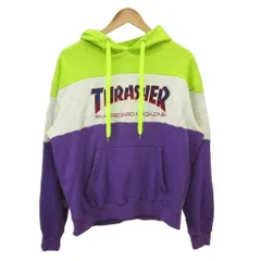 ジュエティ jouetie × スラッシャー THRASHER ブロッキングHOODIE パーカー スウェット 長袖 プルオーバー ロゴ 刺繍 M マルチカラー /XZ ■ECD005のサムネイル