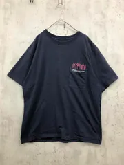 MANHATTAN PORTAGE マンハッタンポーテージ 別注 ポケット刺繍 バックプリント Tシャツ sizeM/ネイビー ■■ レディースのサムネイル