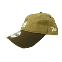 ニューエラ NEW ERA 美品 9TWENTY キャップ 帽子 MLB メジャーリーグ ロサンゼルスドジャース ロゴ 刺繍 アジャスタブル ベージュ 0611