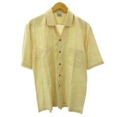 Loro Piana リネンシャツ 半袖 イエロー - メルカリ