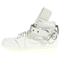 NIKE (ナイキ) ×COMME des GARCONS AIR JORDAN1 HI STRAP SP-C CN5738-100 コムデギャルソン エアジョーダン1 ストラップ ハイカットスニーカー ホワイト US9/27cm