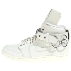 NIKE (ナイキ) ×COMME des GARCONS AIR JORDAN1 HI STRAP SP-C CN5738-100 コムデギャルソン エアジョーダン1 ストラップ ハイカットスニーカー ホワイト US9/27cmのサムネイル