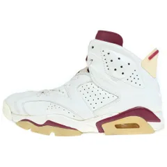 NIKE (ナイキ) 【観賞用2015年製】AIR JORDAN 6 RETRO MAROON エアジョーダン レトロ マルーン ハイカットスニーカー ホワイト US10.5/28.5cm 384664-116